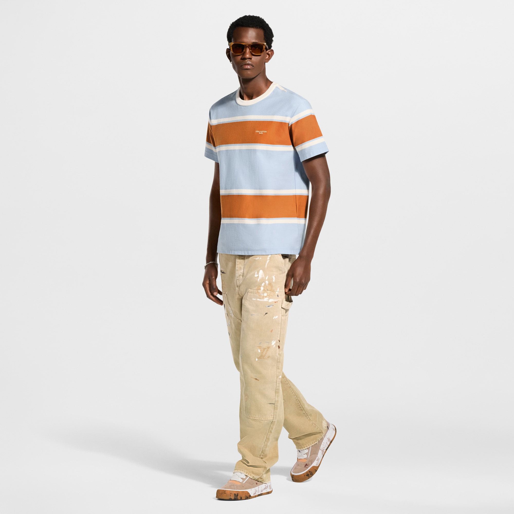 Striped Short-Sleeved T-Shirt - Men - Ready-to-Wear | LOUIS VUITTON ®